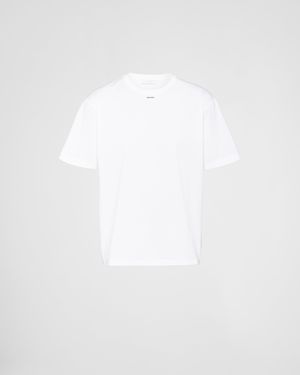 Prada T-Shirt Con Stampa - Bianco