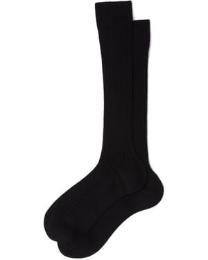 Prada Socken Aus Baumwolle - Schwarz