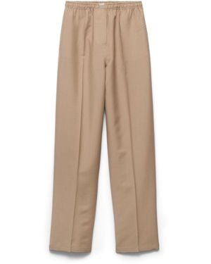 Prada Pantalones Ligeros De Mohair, Mujer, Talla - Neutro