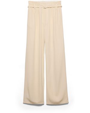 Prada Pantalones En Marocain De Seda, Mujer, Talla - Neutro