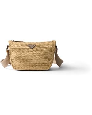 Prada Bolso Bandolera De Croché, Hombre - Neutro