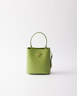Prada Panier Mini Saffiano Leather Bag - Green