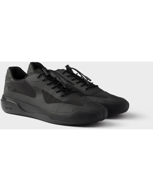 Prada Technical Fabric Trainers - Black