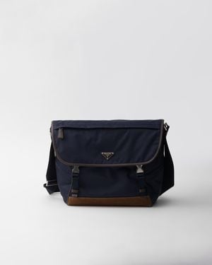 Prada Borsa A Tracolla Large - Blu