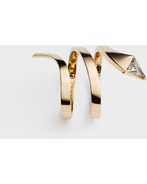 Prada Eternal Schlangenarmreif – Gelbgold Mit Im Labor Gezüchteten Diamanten - Weiß