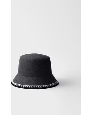 Prada Cappello Da Pescatore - Bianco