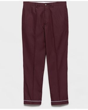 Prada Pantalon En Coton - Violet
