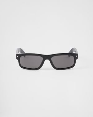 Prada Sunglasses With The Iconic Metal Plaque - Multicolour