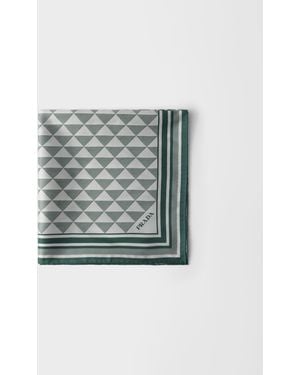 Prada Foulard Stampato - Blu