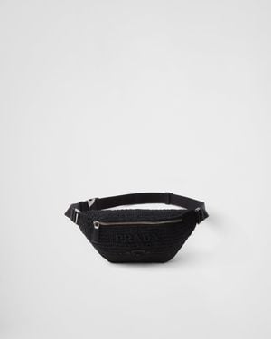 Prada Gehäkelte Gürteltasche - Weiß