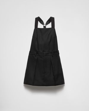 Prada Strapless Gabardine Mini Dress in Grey Lyst UK
