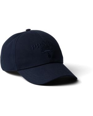 Prada Gorra De Béisbol Drill - Azul