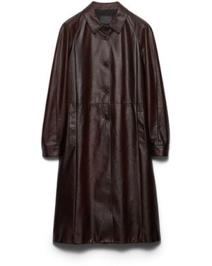 Prada Abrigo De Piel, Mujer, Talla - Marrón