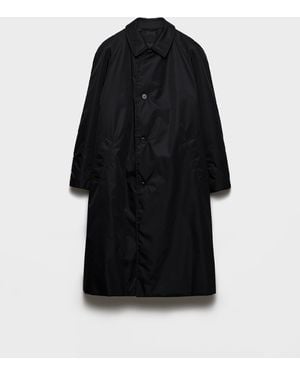 Prada Mantel Aus Re-Nylon - Schwarz