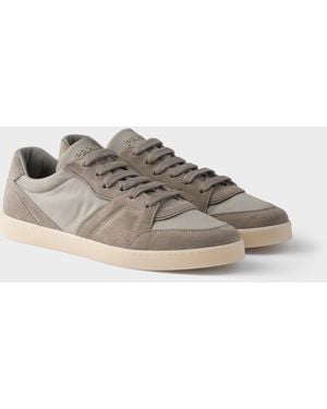 Prada Suede And Re-Nylon Trainers - Multicolour