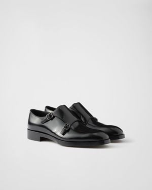 Prada Patent-Finish Mink Shoes - Black