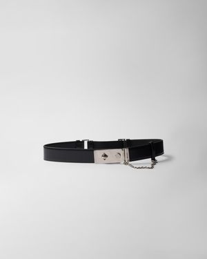Prada Leather Belt - Black