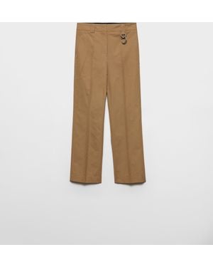 Prada Poplin Trousers - Natural