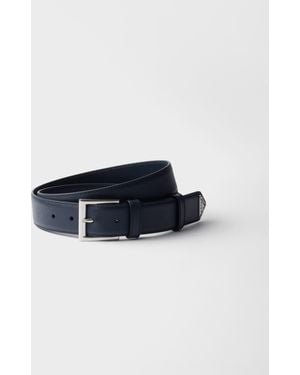 Prada Gürtel Aus Saffiano-Leder - Blau