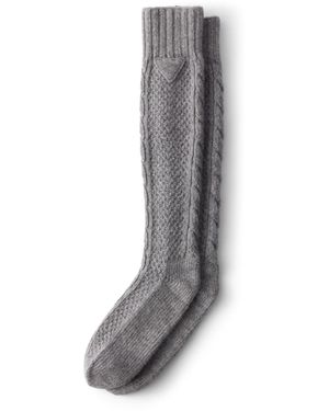 Prada Calcetines De Lana Y Cachemir, Mujer, Talla - Gris