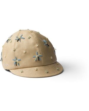 Prada Gorra Bordada, Mujer, Talla - Neutro