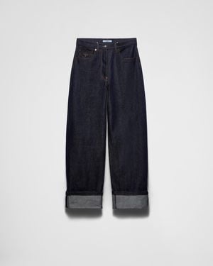 Prada Jeans Ampi - Blu