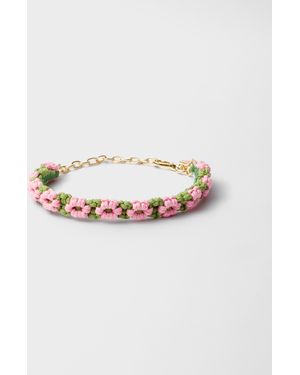Prada Choker Aus Geflochtener Kordel - Mehrfarbig