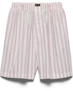 Prada Bermudas De Popelín, Hombre, Talla - Blanco