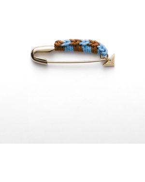 Prada Broche Imperdible De Metal, Mujer - Azul
