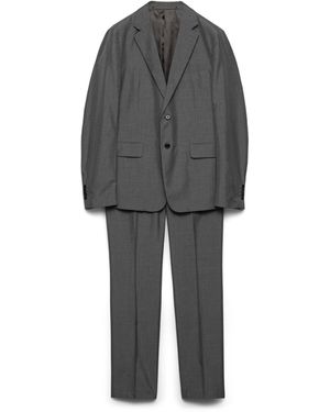 Prada Traje De Seda De Botonadura Simple, Hombre, Talla - Gris
