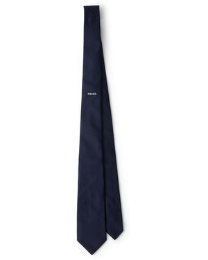 Prada Corbata De Seda, Hombre, Talla - Azul