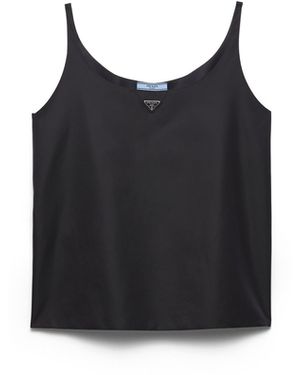 Prada Top De Tirantes De Re-Nylon, Mujer, Talla - Negro
