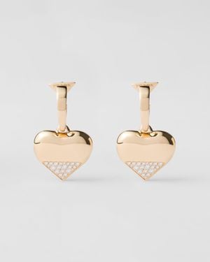 Prada Eternal Pendant Earrings - Natural