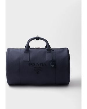 Prada Weekender Aus Canvas - Blau
