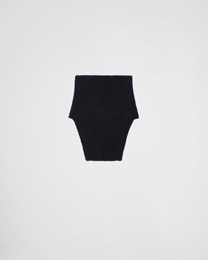 Prada Wool Dickey - Black