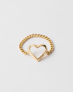 Prada Metal Ring - Metallic