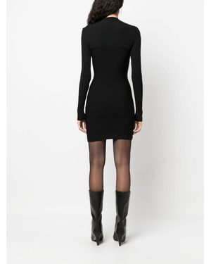 PHILOSOPHY DONNA Abito A Coste Cut-Out - Nero
