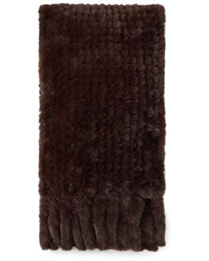 Pinko Gelso Sciarpa Tricot Aspetto - Marrone