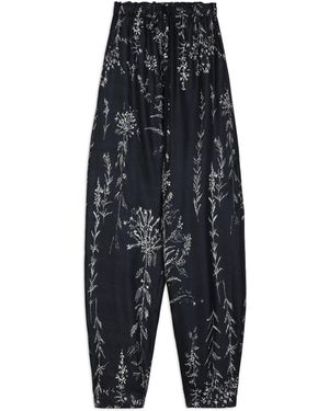 Alysi Pantalone Floreale - Grigio