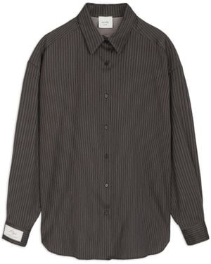 Alysi Camicia A Righe - Grigio