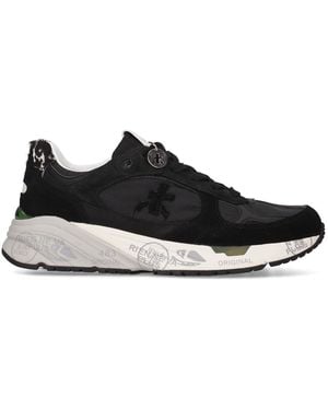 Premiata Sneakers Mased Con Dettaglio Rotondo Nere - Nero