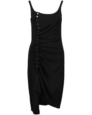 Rabanne Abito Drappeggiato - Nero