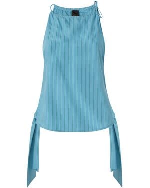 Pinko Top Jaennifer A Righe Azzurro - Blu