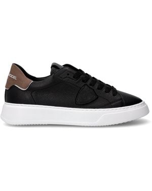 Philippe Model Sneakers Con Scudetto Nere - Nero