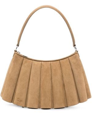 Lacoste Borsa Con Davanti A Pieghe - Marrone