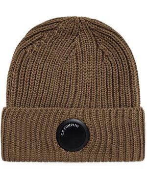 C.P. Company Berretto Con Lente Circolare - Marrone