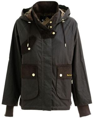 Barbour Giubbino Willowmere Con Cappuccio - Nero