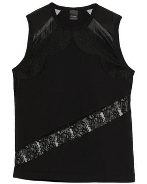 Pinko Top Molly Con Inserti - Nero
