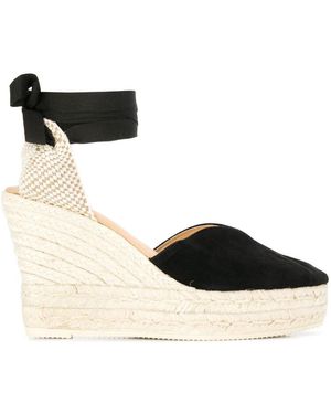 Manebí Espadrillas Hamptons Heart Scamosciato - Nero