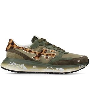 Premiata Sneakers Lauryn Con Dettagli Animalier Verdi - Verde